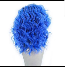 Load image into Gallery viewer, Ava&quot; Royal Blue High Temperature Heat Resistant Synthetic Lace Front Wig 14 inches
